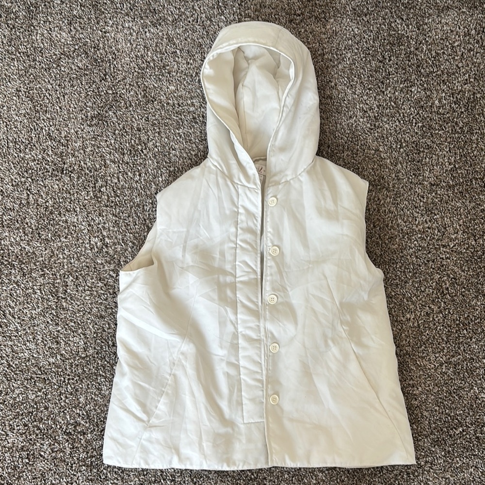 White Hooded Vest